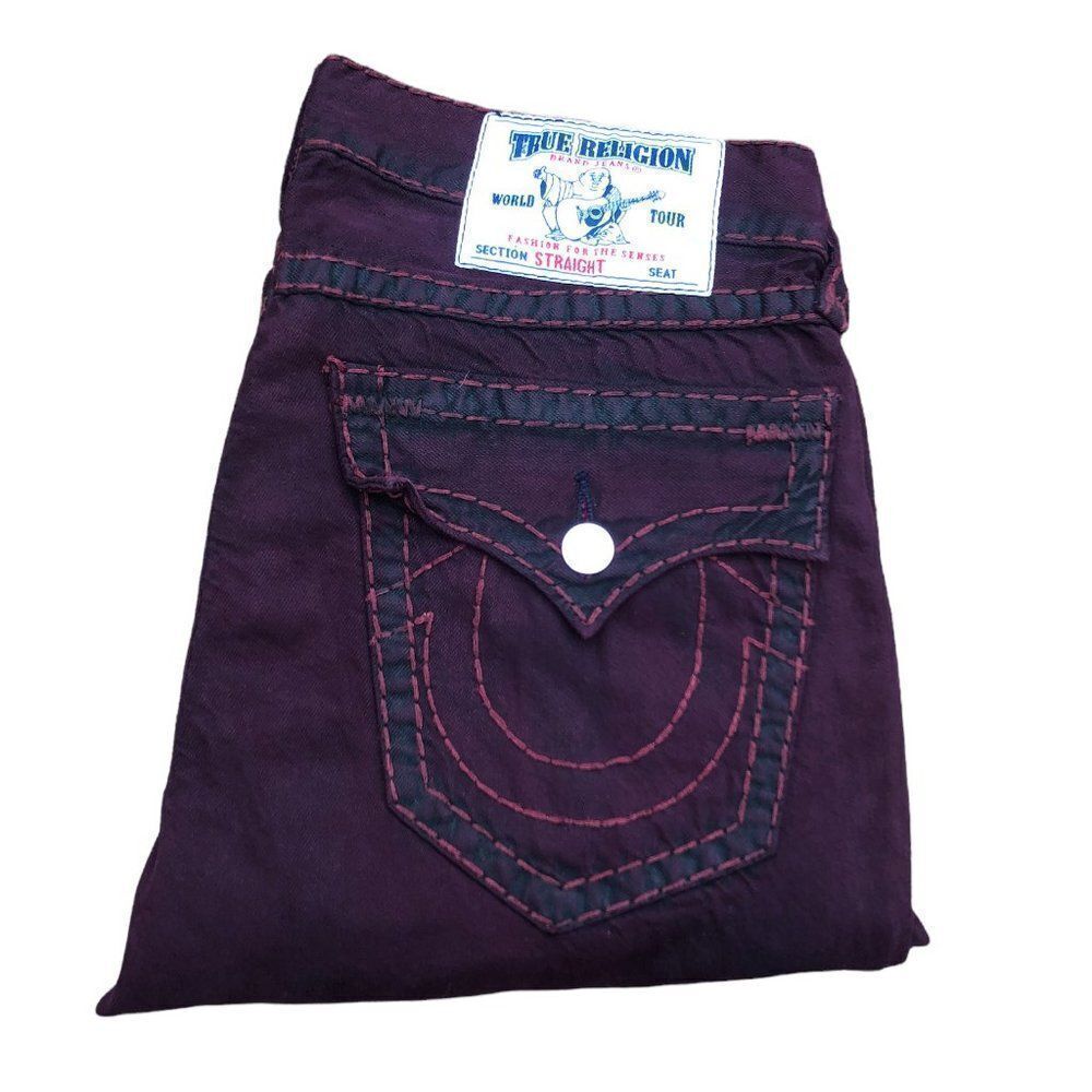 True Religion Jeans Size 32 STRAIGHT Red
